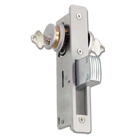 Global Door Controls Mortise Lock with 31/32" Deadbolt function in Aluminum TH1101-31/32
